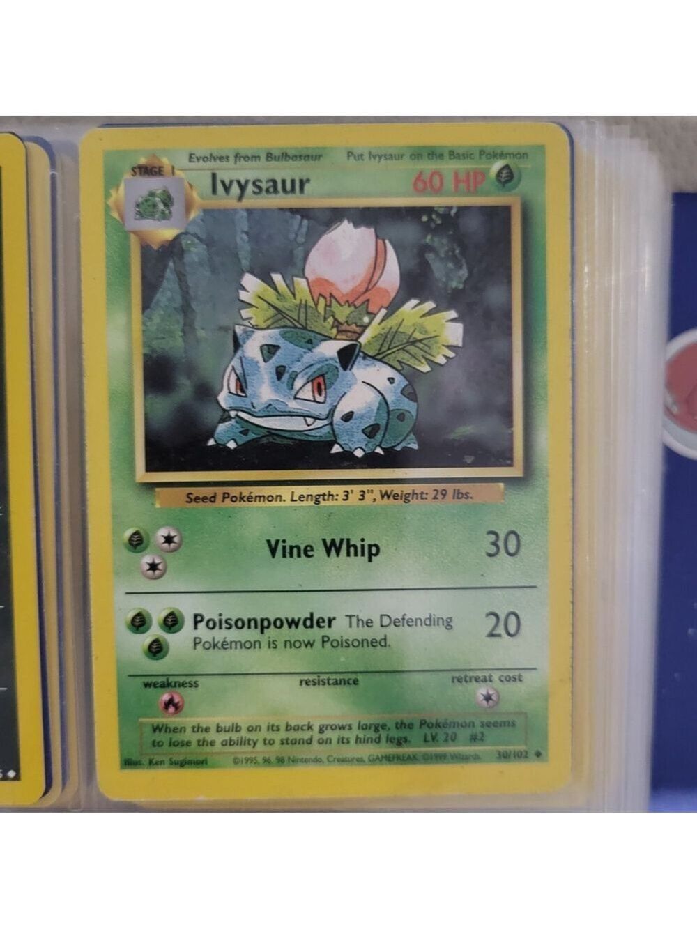 Pokemon Ivysaur Card